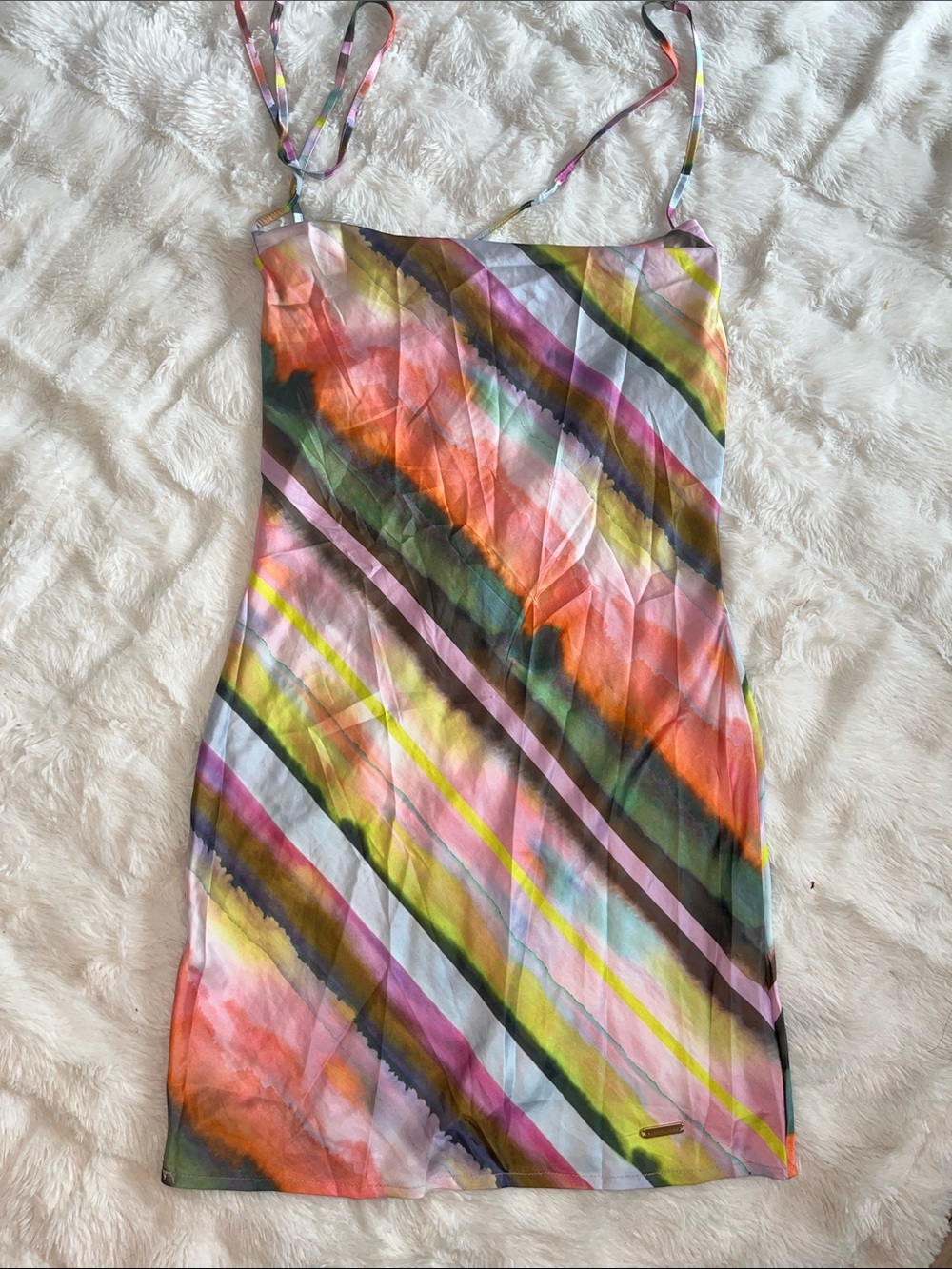 Beautiful summer colorful mini dress!